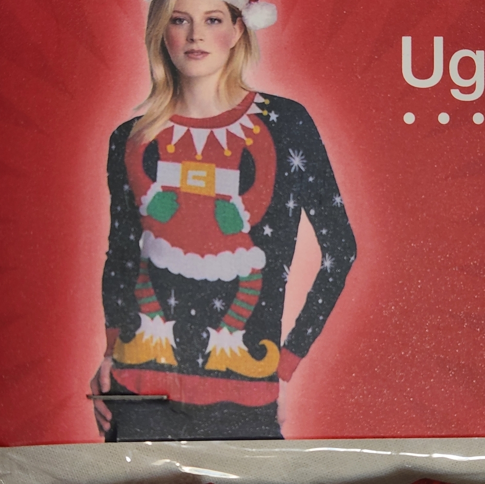 Bundle Ugly Christmas Sweter Tshirts Women's S, Men's L